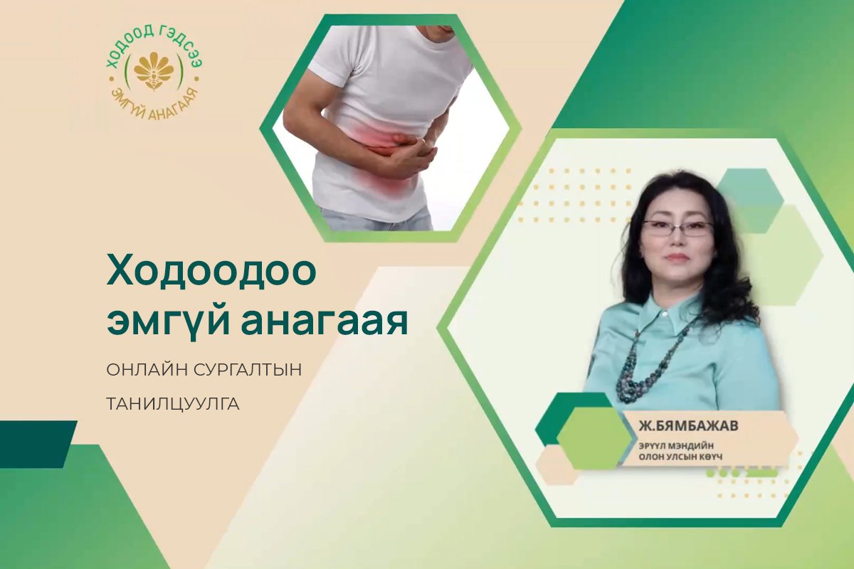 Ходоод эмгүй анагаая